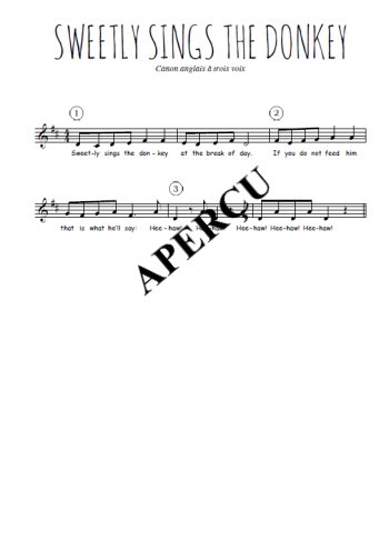 Sweetly sings the donkey